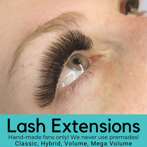 Lash Extensions, Classic lashes, hybrid lash extensions, volumes, mega volumes, premade lash extensions