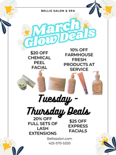 March specials at Bellis Salon