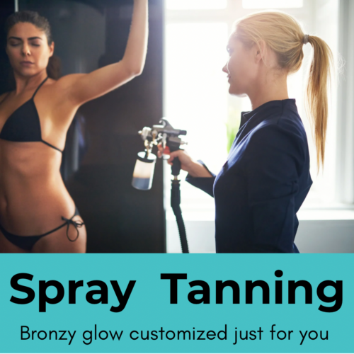 Spray tanning